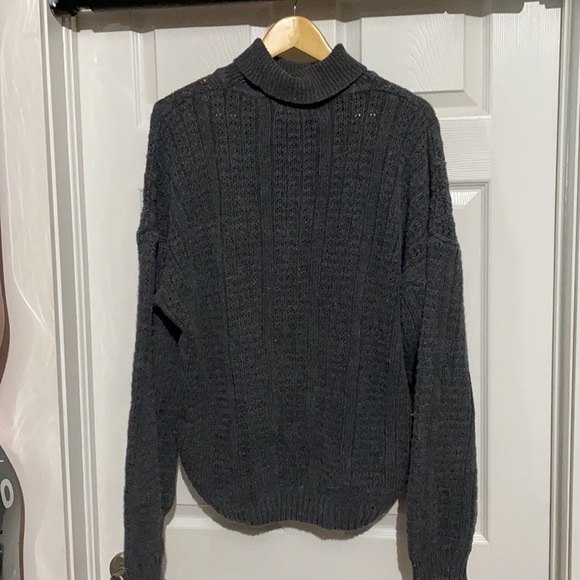 Vintage chunky cableknit turtleneck - Picture 4 of 5